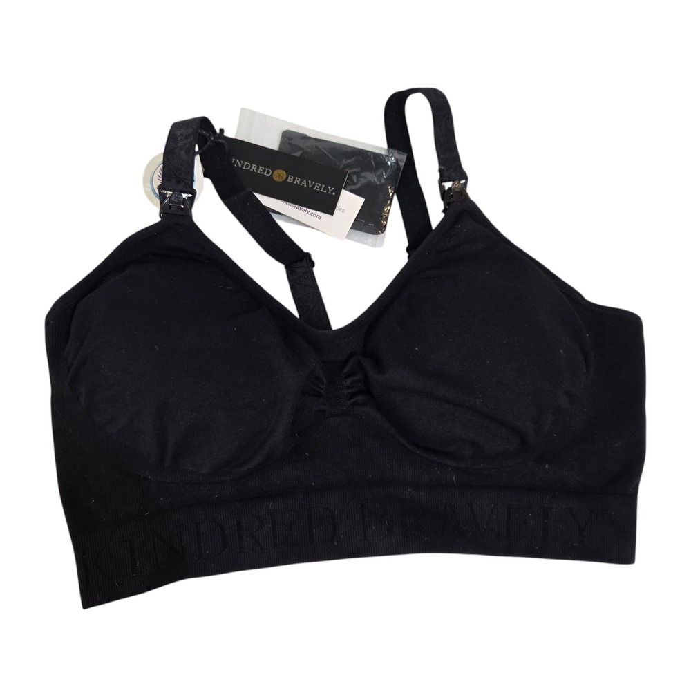 Kindred Bravely Nursing Bra Womens Medium Black Sublime Soft Cup Maternity NEW